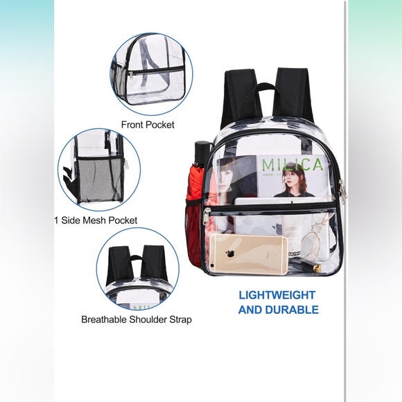 Small clear backpack - Picture 5 of 5